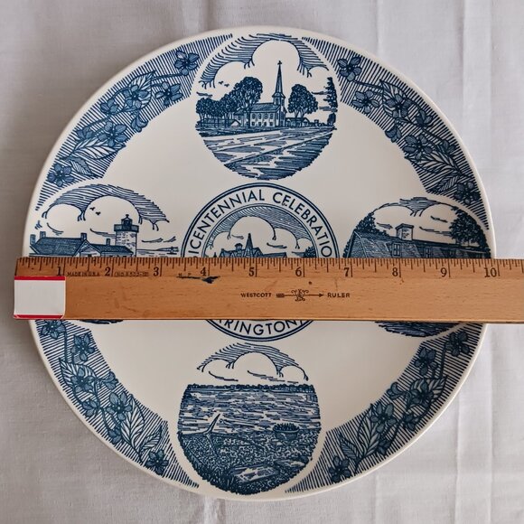 Vintage 10" Plate Barrington RI Bicentennial 1770 1970 Kettlesprings Kilns - Picture 2 of 5
